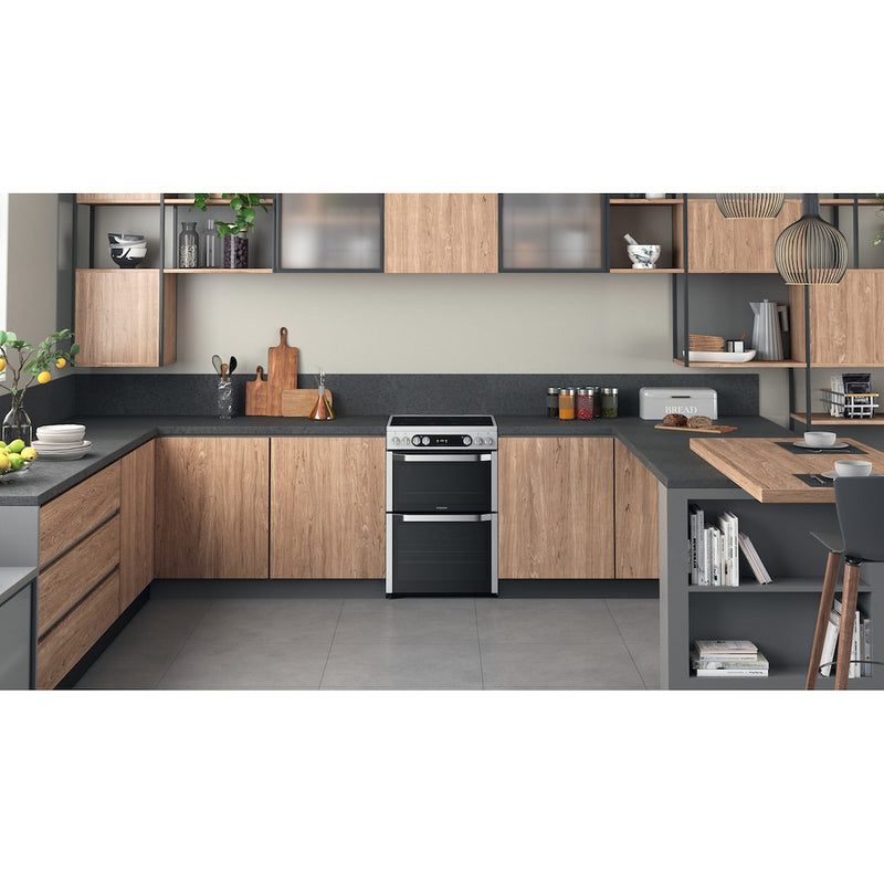 Hotpoint HDM67V9HCX/UK Double Cooker - Inox