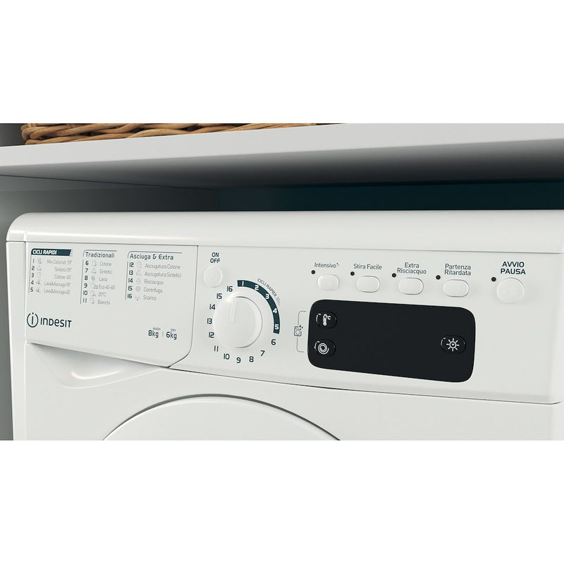 Indesit Freestanding washer dryer - EWDE 861483 W UK