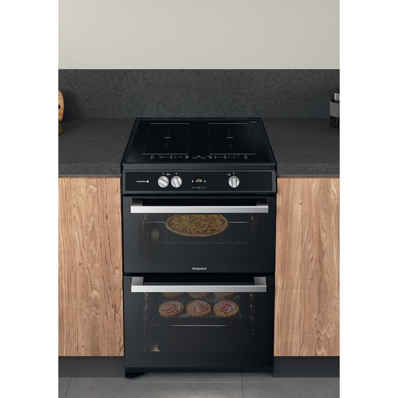 Hotpoint HDT67I9HM2C/UK Double cooker - Black