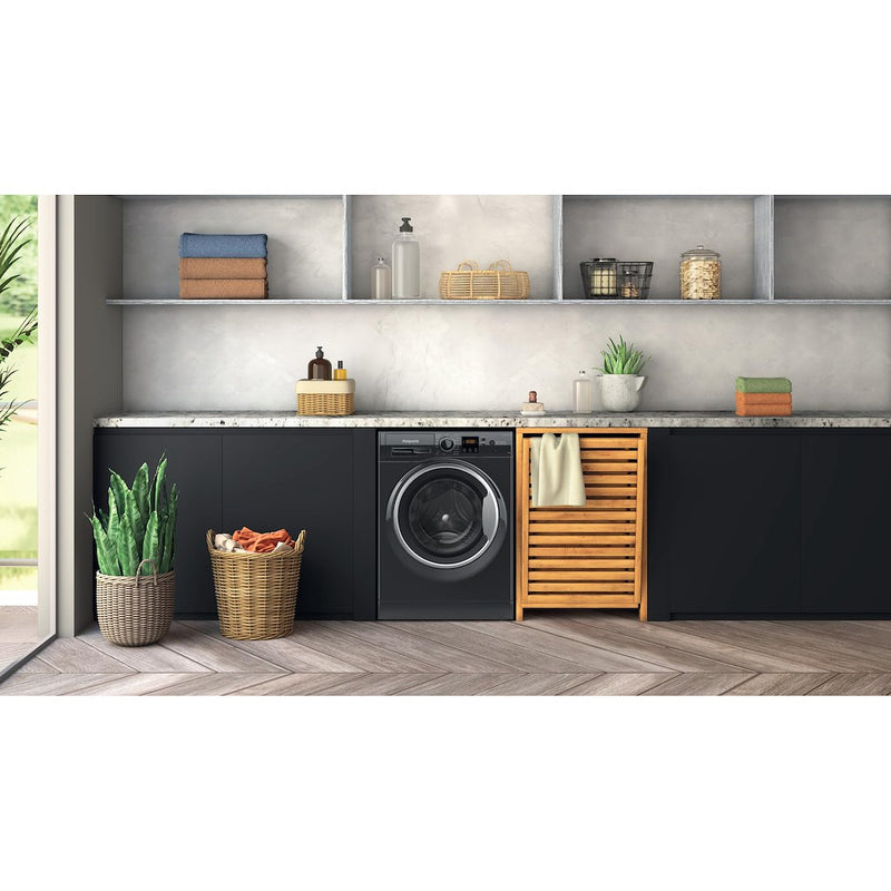 Hotpoint NSWF 946 BS UK Anti-Stain 9kg 1400rpm Washing Machine - Black