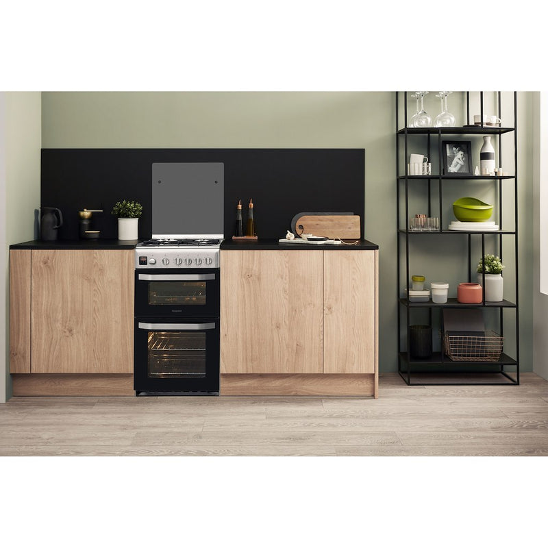 Hotpoint HD5G00CCX/UK Gas Cooker - Stainless Steel
