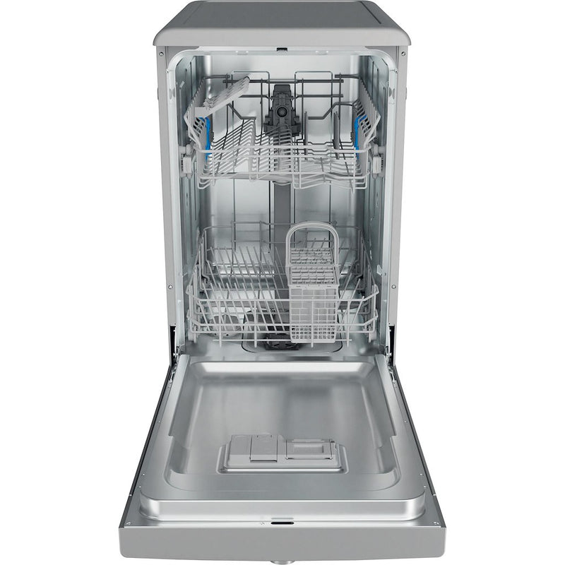 Indesit IN2FE10CS90SUK Freestanding 45cm Slimline Dishwasher with 10 Place Settings - Silver
