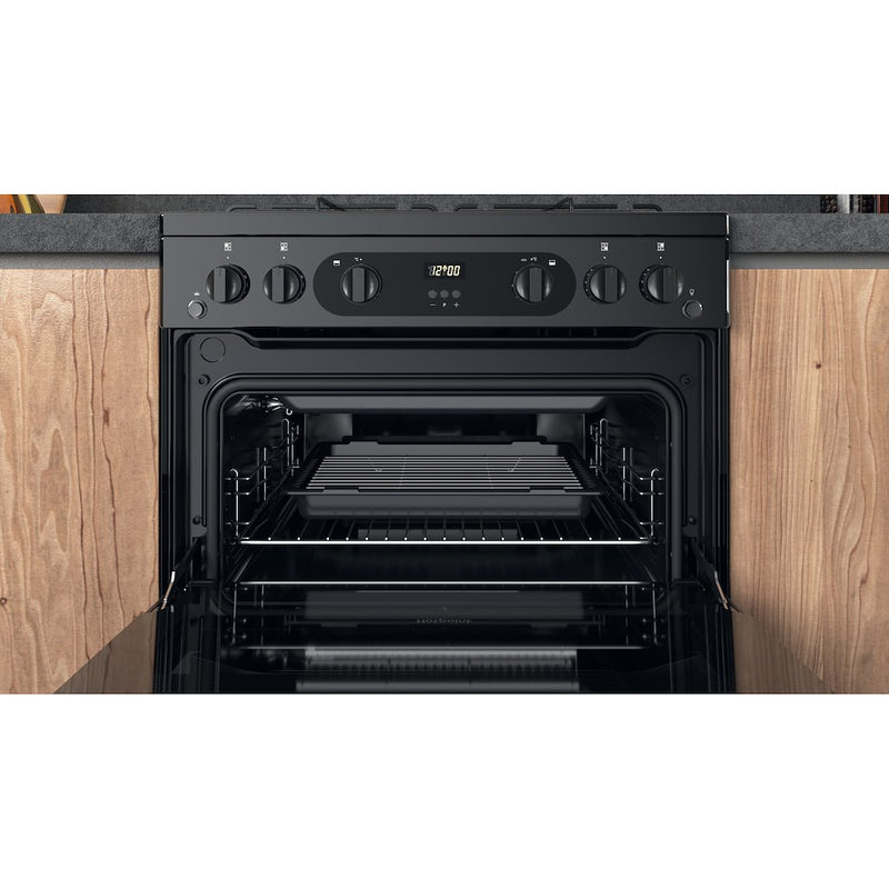 Hotpoint HDM67G0CMB/UK Double Cooker - Black