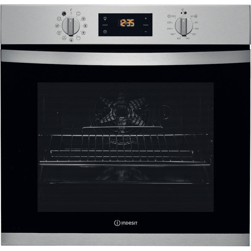 Indesit Aria IFW 3841 P IX UK Electric Single Built-in Oven in Stainless Steel