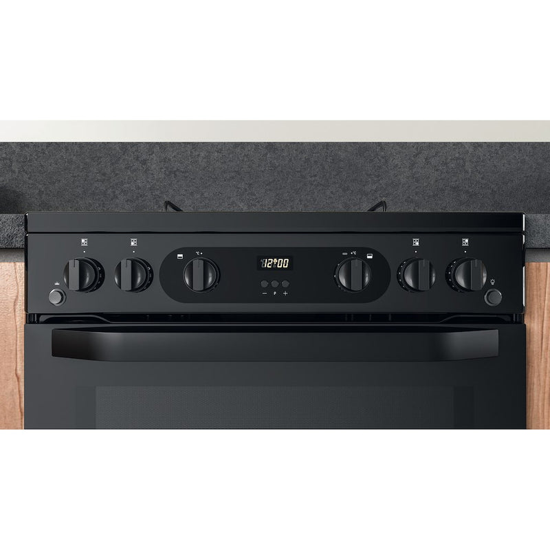Hotpoint HDM67G0CMB/UK Double Cooker - Black