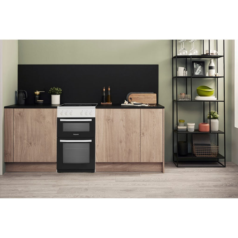 Hotpoint HD5V92KCW/UK Cooker - White
