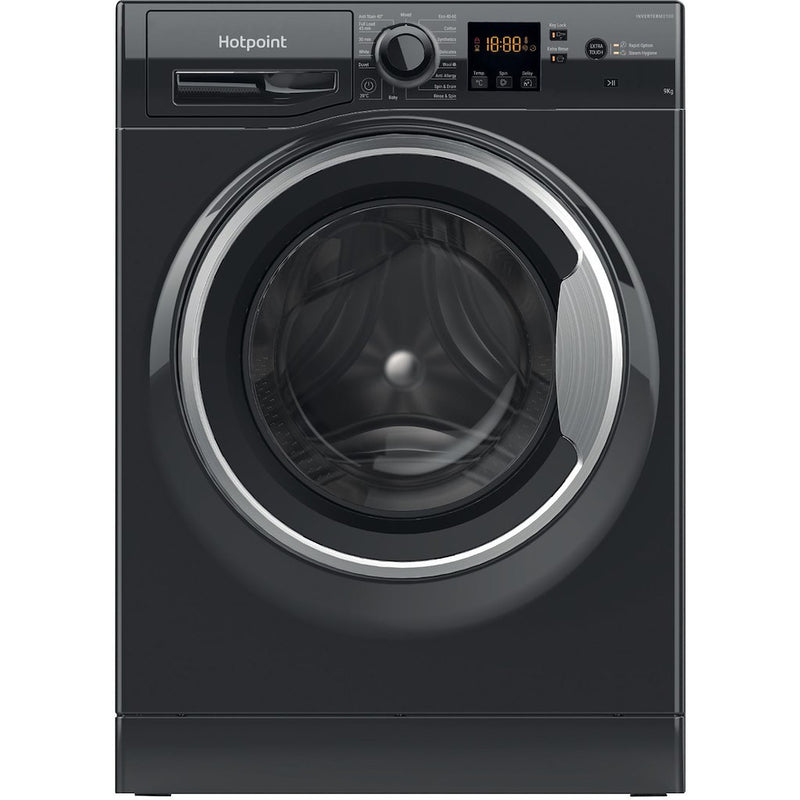 Hotpoint NSWF 946 BS UK Anti-Stain 9kg 1400rpm Washing Machine - Black