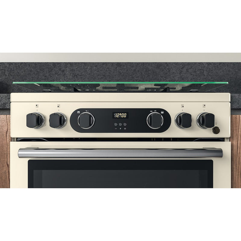 Hotpoint CD67G0C2CJ/UK Gas Cooker 60cm Double Oven - Jasmine
