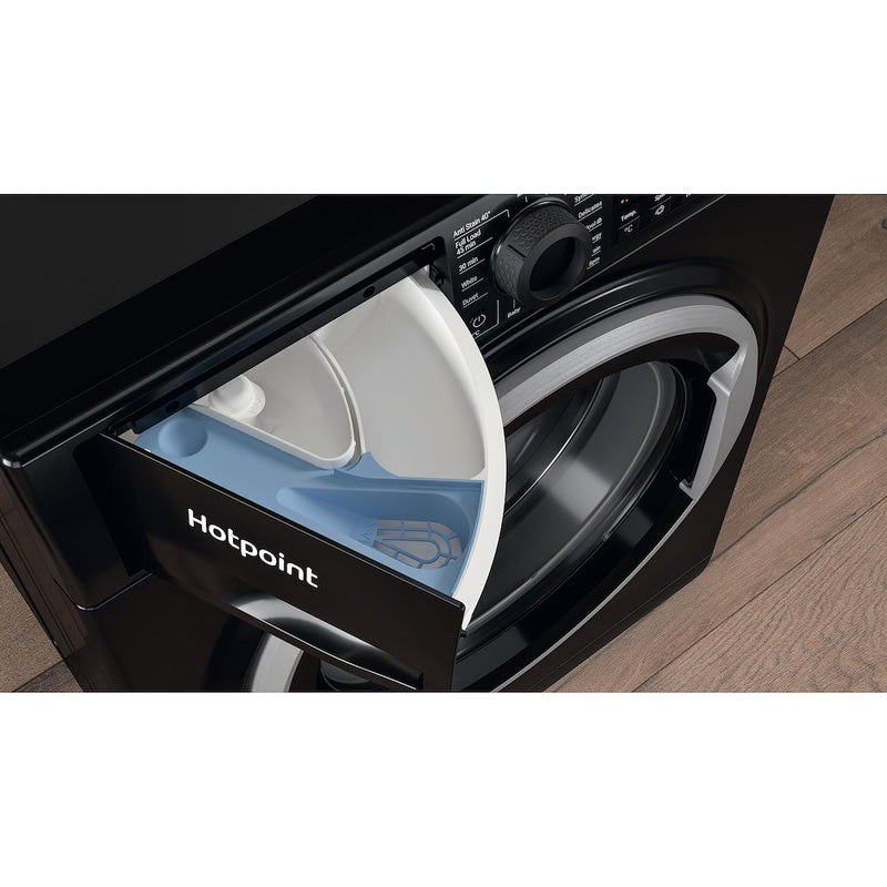 Hotpoint NSWM 1046 BS UK Anti-Stain 10kg 1400rpm Washing Machine - Black