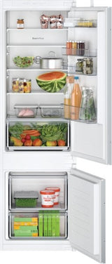 Bosch Series 2 KIV87NSE0G, Built-in fridge-freezer with freezer at bottom