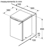 Bosch Series 2 KTR15NWEAG, Under Counter Fridge