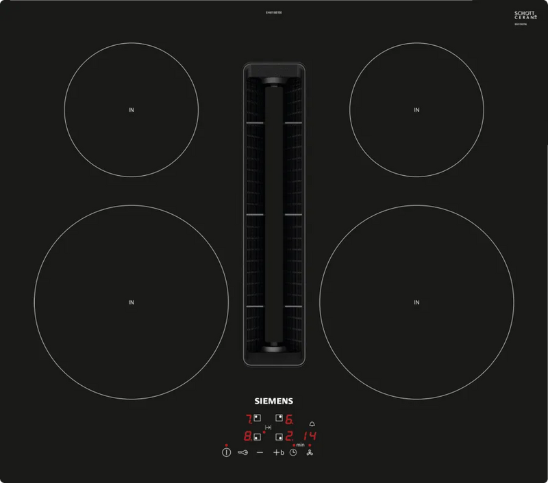 Siemens iQ 300 EH611BE15E, Induction hob with integrated ventilation system