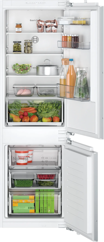 Bosch Series 2 KIN86NFE0G, Built-in fridge-freezer with freezer at bottom