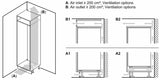 Bosch Series 2 KBN96NSE0, built-in fridge-freezer