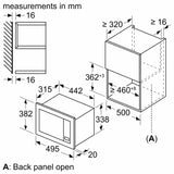 Neff N 30 HLAWG25S3B, Built-in microwave oven