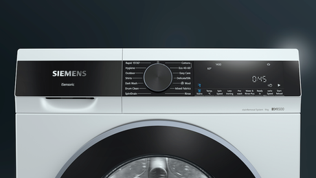 Siemens iQ 500 WG44G290GB, Washing machine 9kg - A Rated - White
