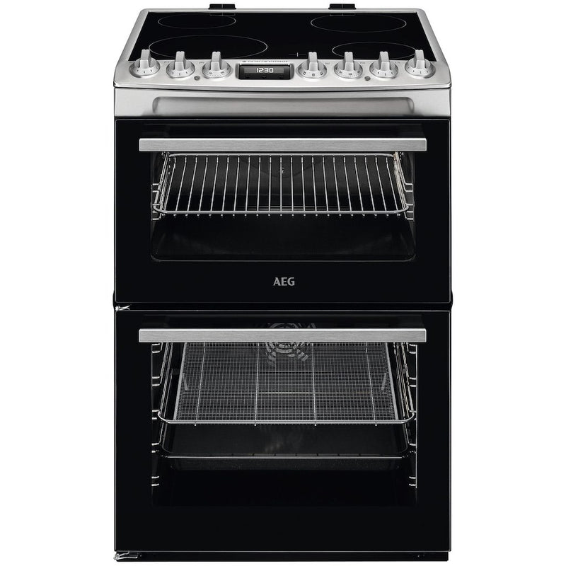 AEG CCX6740ACM Ceramic Electric Cooker with Double Oven