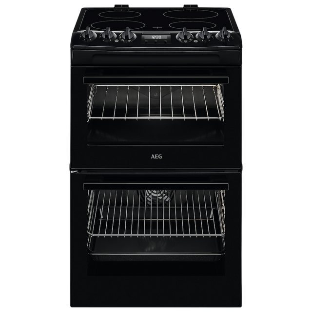 AEG CCX1530ACB Ceramic Electric Cooker with Double Oven