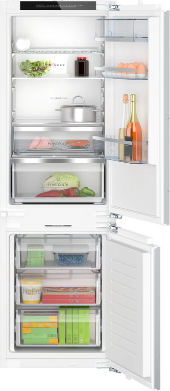 Neff N 70 KI7863DD0G, Built-in fridge-freezer with freezer at bottom