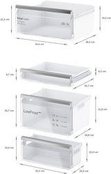 Bosch Series 4 KIV86VSE0G, Built-in fridge-freezer with freezer at bottom