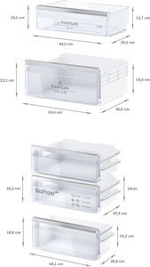 Neff N 50 KI7862FE0G, Built-in fridge-freezer with freezer at bottom