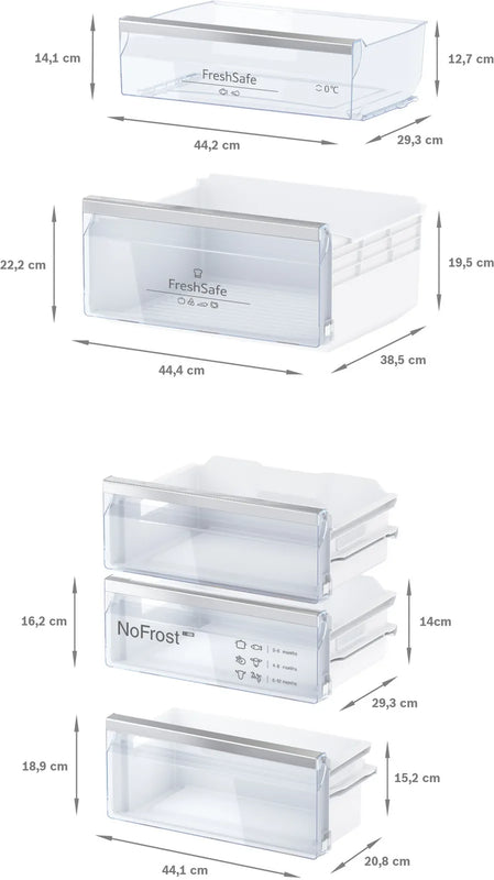 Neff N 70 KI7863DD0G, Built-in fridge-freezer with freezer at bottom