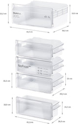 Bosch Series 2 KIN85NFF0G Built-in fridge-freezer 50/50 Split