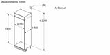 Bosch Series 2 KBN96NSE0, built-in fridge-freezer