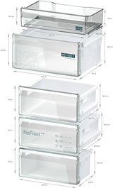 Siemens iQ 300 KG39NXIBF, free-standing fridge-freezer with freezer at bottom