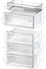 Bosch Series 4 KGN492LDFG, Free-standing fridge-freezer with freezer at bottom
