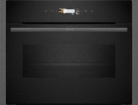 Neff N 70 C24MR21G0B, Built-in compact oven with microwave function