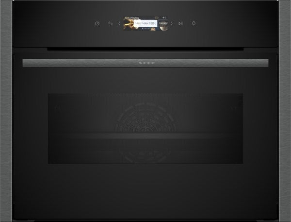 Neff N 70 C24MR21G0B, Built-in compact oven with microwave function