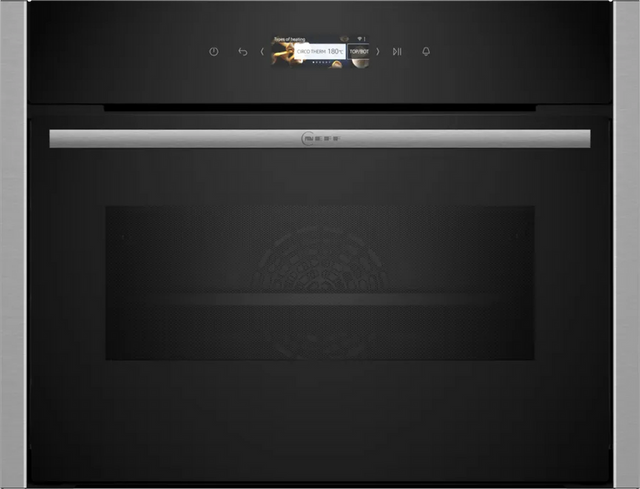 Neff N 70 C24MR21N0B, Built-in compact oven with microwave function