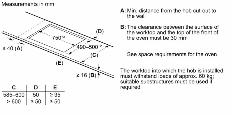 Bosch Series 6 PXV831HC1E, Induction hob