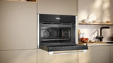 Neff N 70 C24MR21N0B, Built-in compact oven with microwave function