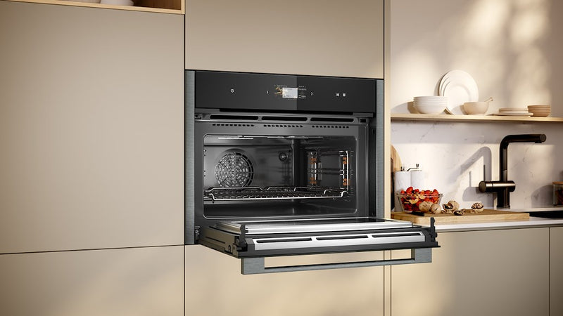 Neff N 90 C24MS71G0B, Built-in compact oven with microwave function