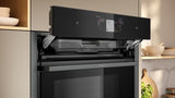 Neff N 90 B64VT73G0B, Built-in oven with added steam function