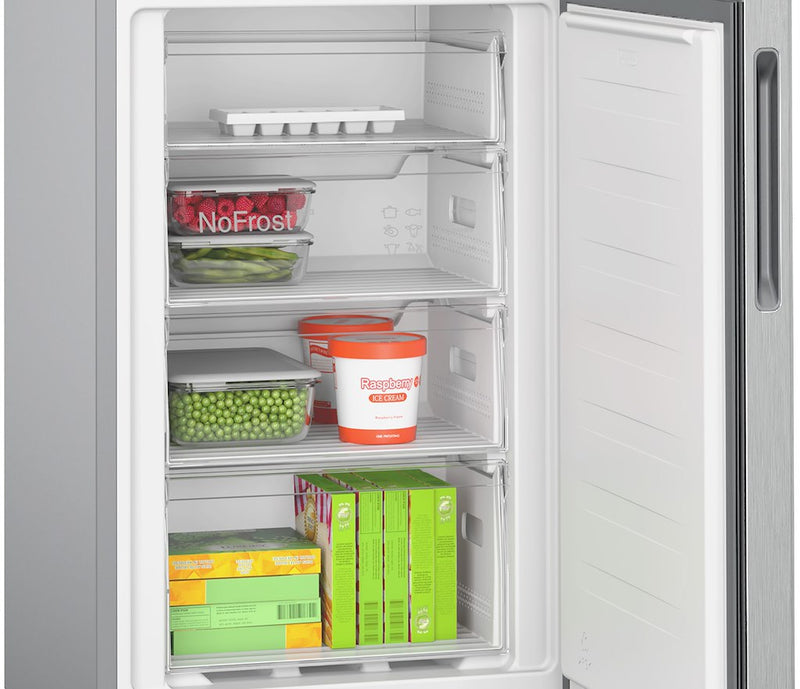 Bosch Series 2 KGN27NLEAG, Free-standing fridge-freezer with freezer at bottom