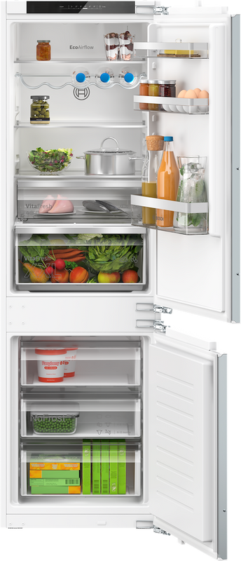 Bosch Series 4 KIN86VFE0G, Built-in fridge-freezer with freezer at bottom