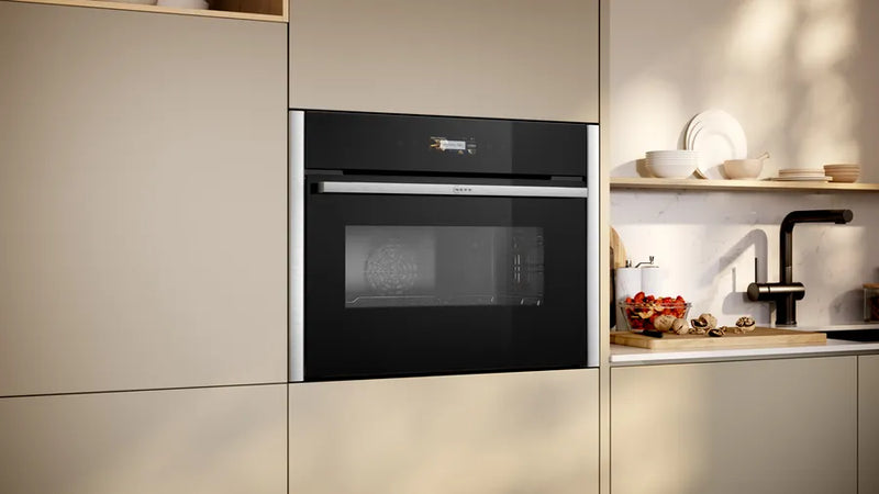 Neff N 70 C24MR21N0B, Built-in compact oven with microwave function