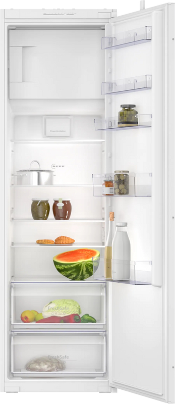 Neff N 30 KI2821SE0G, built-in fridge with freezer section