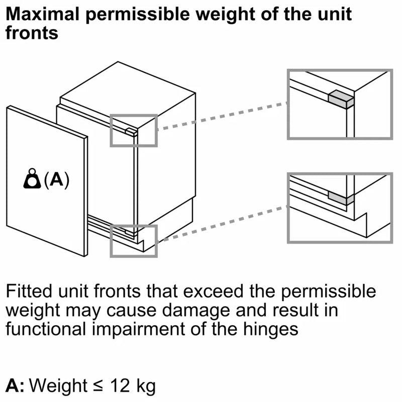 Bosch Series 4 KUL22VFD0G, Built-under fridge with freezer section