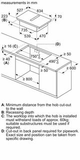 Neff N 90 V68YYX4C0, Induction hob with integrated ventilation system
