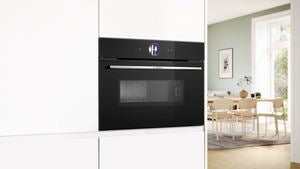 Bosch Series 8 CMG7761B1B, Built-in compact oven with microwave function