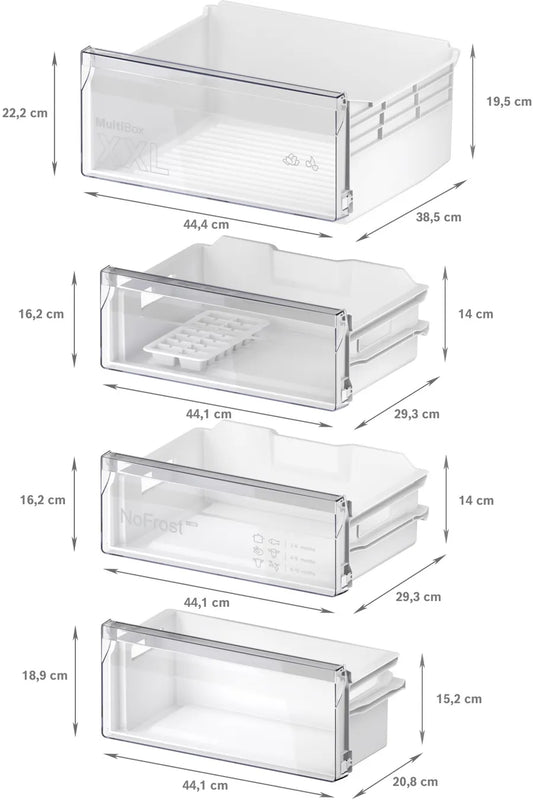 Bosch Series 2 KIN96NSE0G, built-in fridge-freezer with freezer at bottom