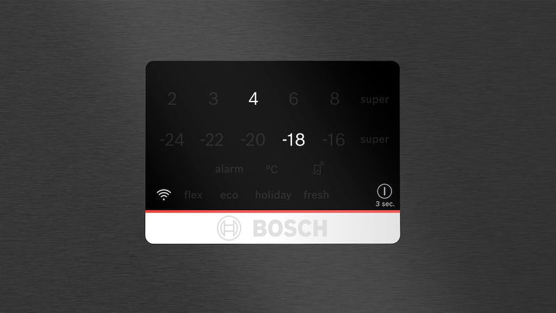 Bosch Series 8 KGP86AXB0N, free-standing fridge-freezer with freezer at bottom