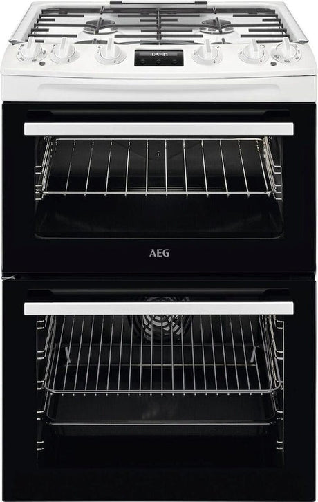 AEG CKX6540ACW Dual Fuel Cooker with Double Oven - White
