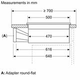 Bosch Series 4 PVS611B16E, Induction hob with integrated ventilation system