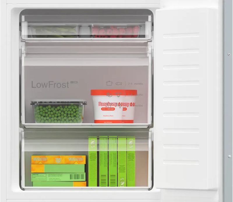 Bosch Series 4 KIV86VSE0G, Built-in fridge-freezer with freezer at bottom