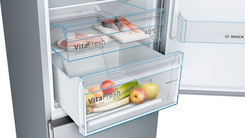 Bosch Series 4 KGN392LEBG, Free-standing fridge-freezer with freezer at bottom
